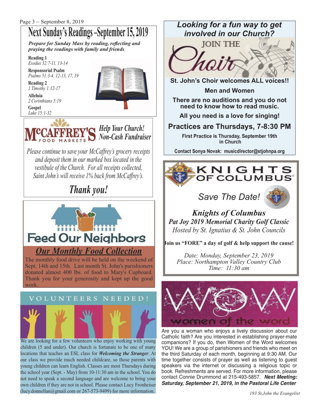 This Week's Bulletin